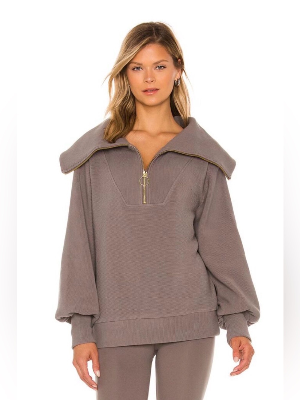 Varley Vine Half-Zip Pullover, Deep Charcoal Sz Small